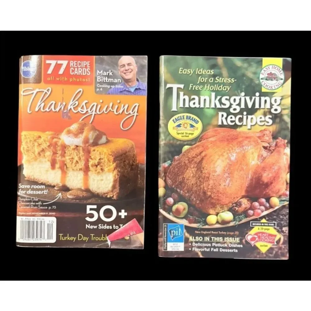 Pillsbury Betty Crocker Thanksgiving & Slow Cooker Vintage Cookbooks 4